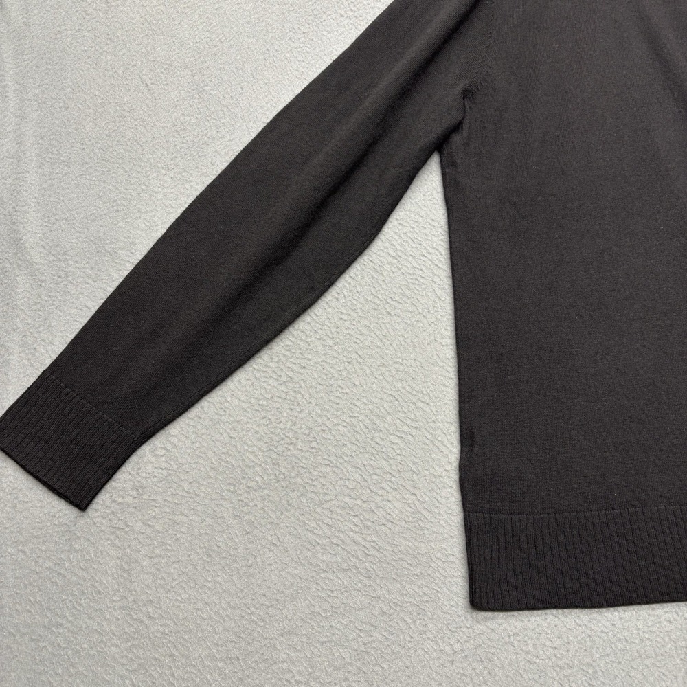 Smartwool Sweater Mens XL Black Merino Wool Blend V Neck Pullover Granola Hiking - Picture 10 of 11